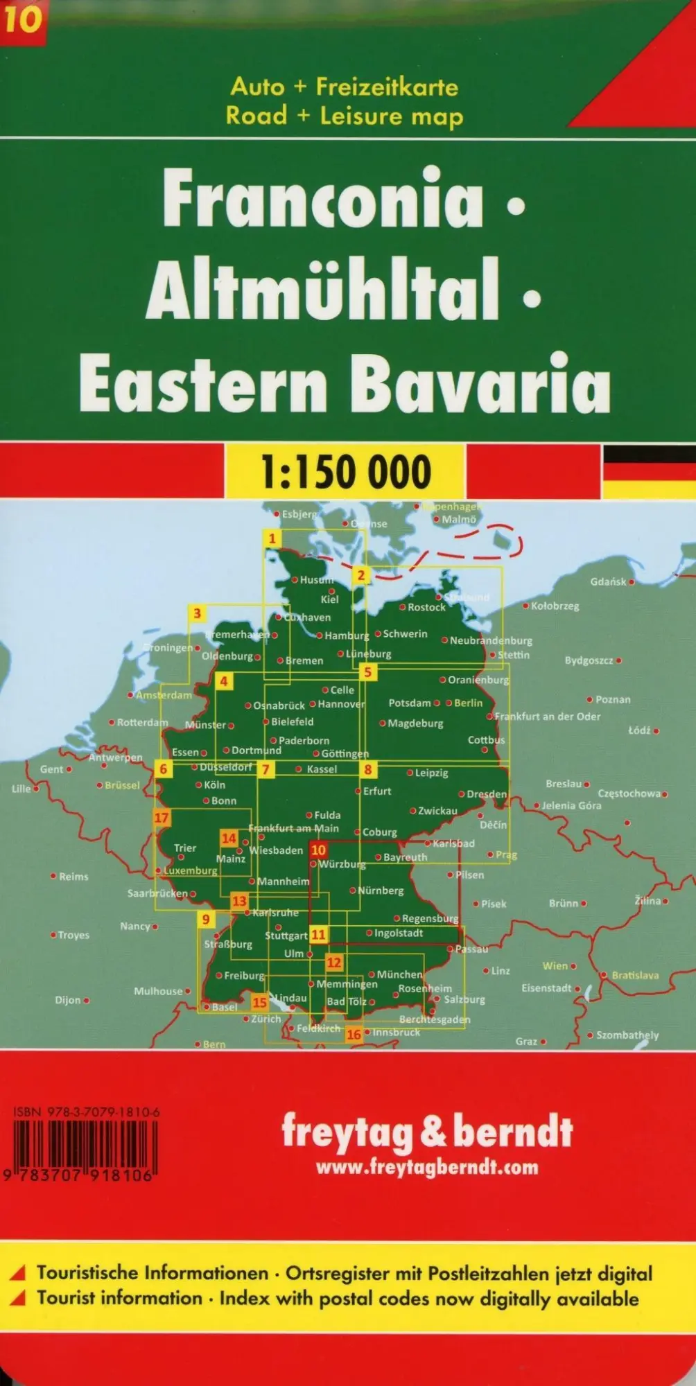 Bild: 9783707918106 | freytag &amp; berndt Straßenkarte Franken - Altmühltal - Ostbayern...
