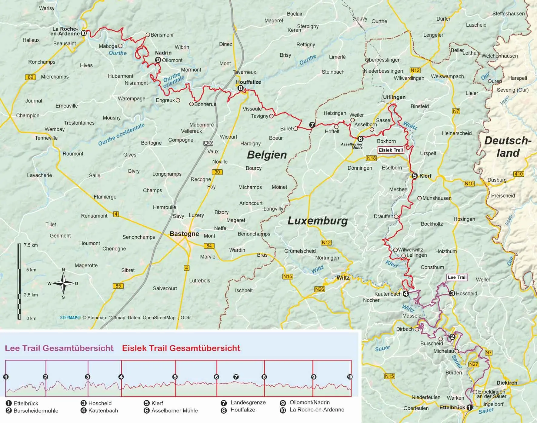 Bild: 9783866868106 | Luxemburg/Belgien: Lee Trail und Eislek Trail | Astrid Holler | Buch