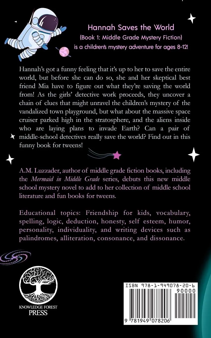 Rückseite: 9781949078206 | Hannah Saves the World | A. M. Luzzader | Taschenbuch | Englisch