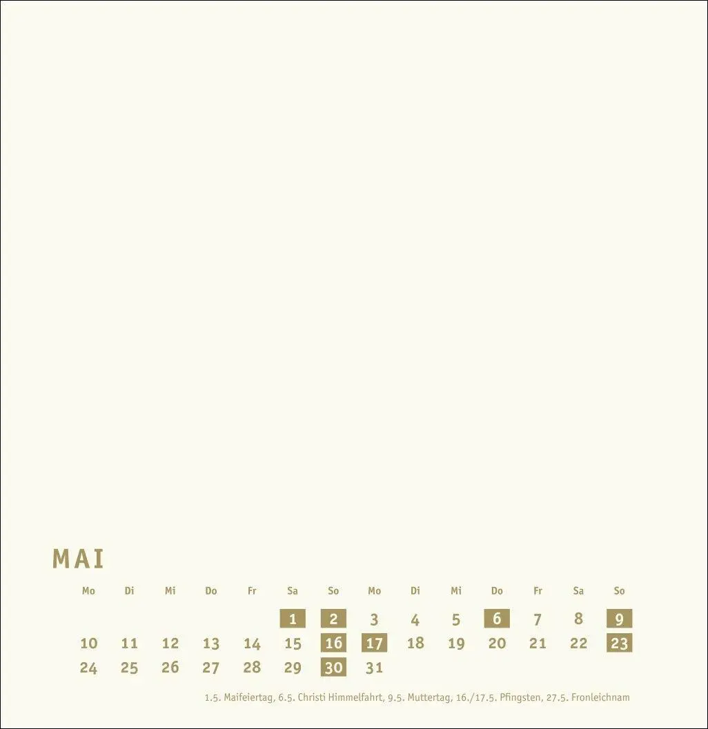 Bild: 9783756418206 | Premium-Bastelkalender gold groß 2027 | Heye | Kalender | 14 S. | 2027