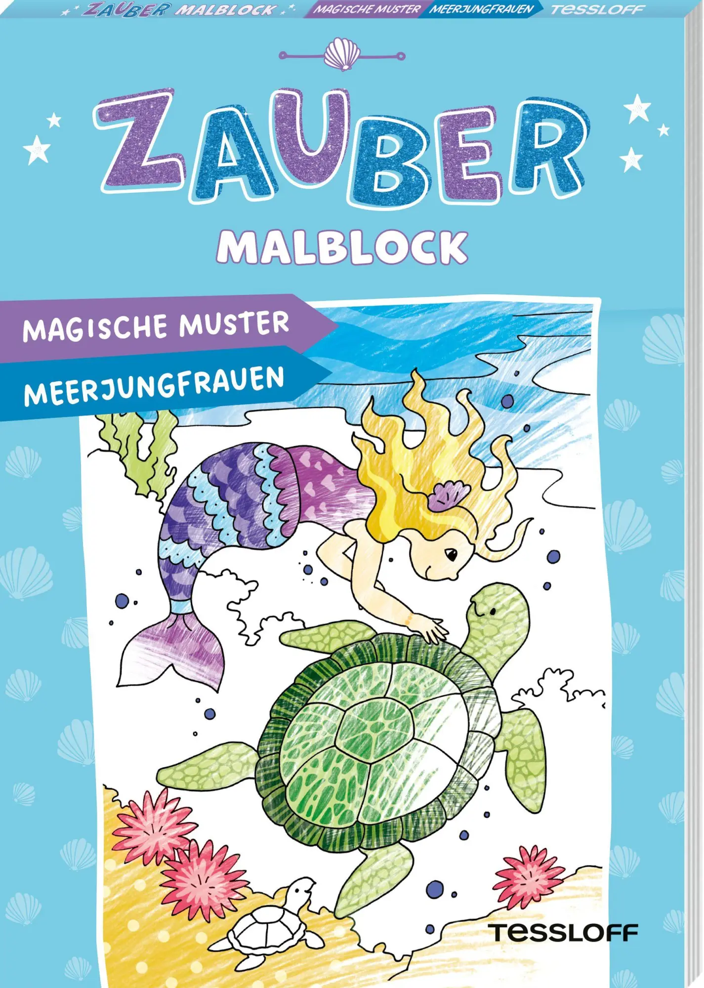 Cover: 9783788648206 | Zaubermalblock. Magische Muster. Meerjungfrauen | Mit tollen Effekten