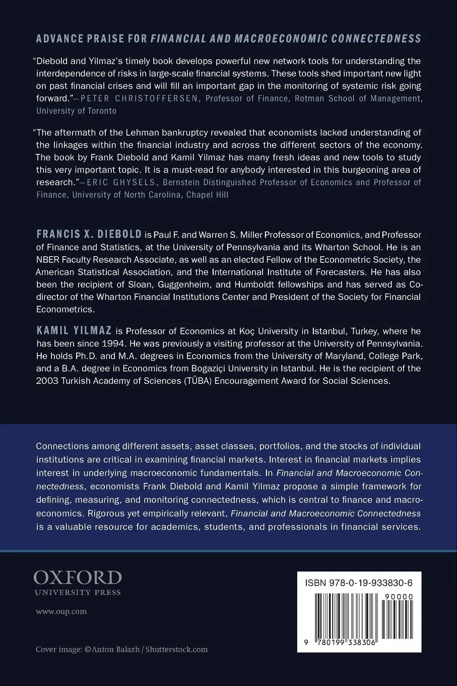 Rückseite: 9780199338306 | Financial and Macroeconomic Connectedness | Francis X Diebold (u. a.)
