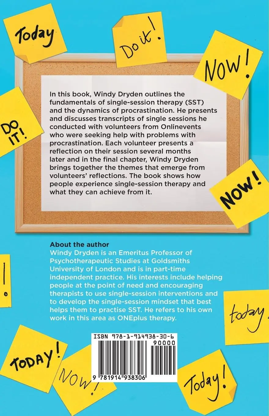 Rückseite: 9781914938306 | Single-Session Therapy and Procrastination | Windy Dryden | Buch