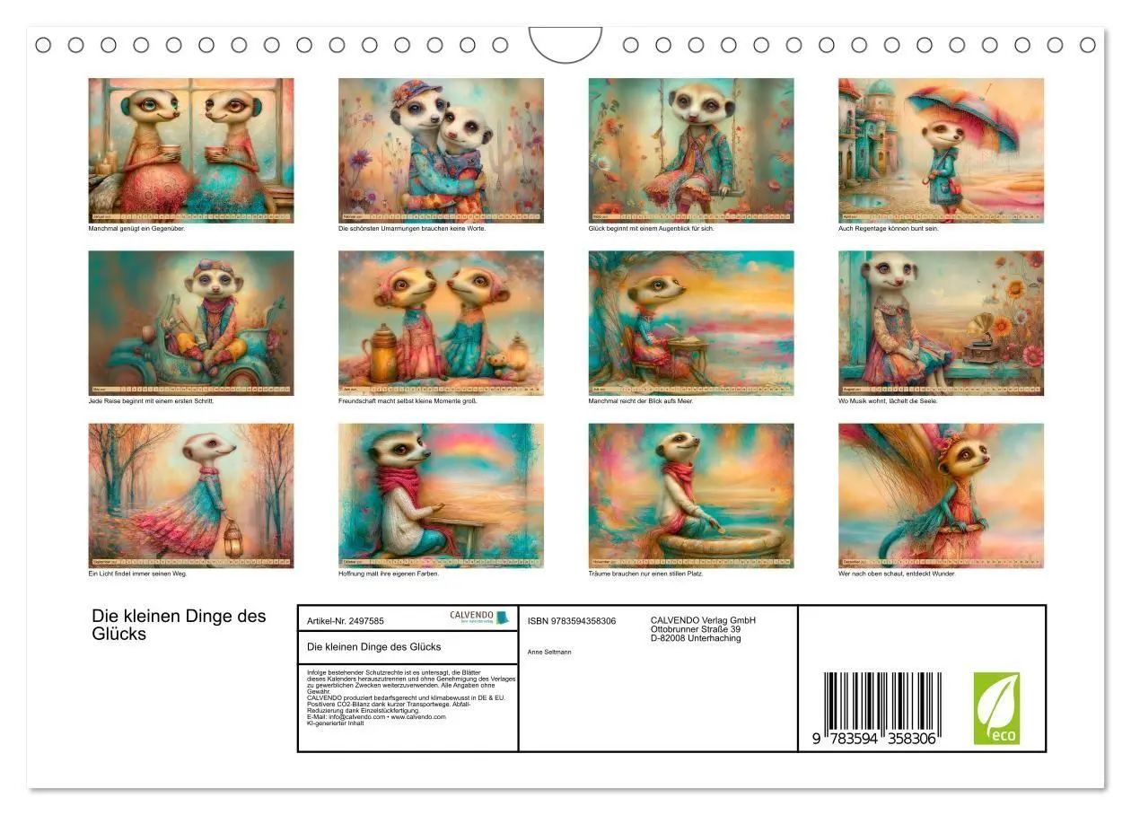 Bild: 9783594358306 | Die kleinen Dinge des Glücks (Wandkalender 2027 DIN A4 quer),...