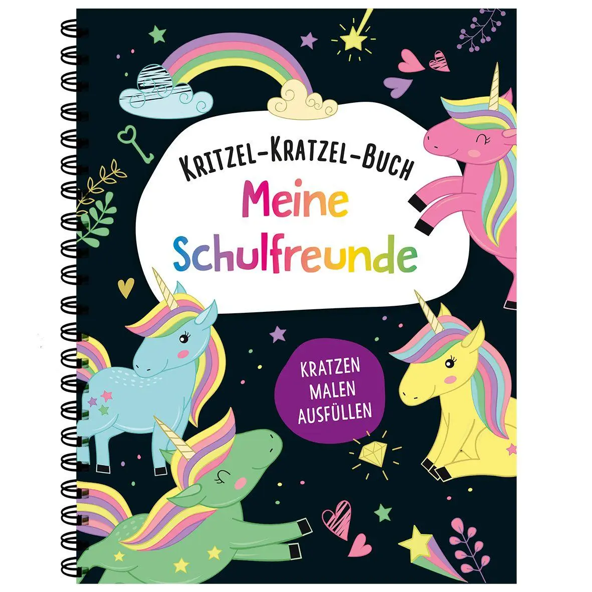 Cover: 9783849948306 | Kritzel-Kratzel-Buch Meine Schulfreunde (Einhörner) | Buch | 36 S.