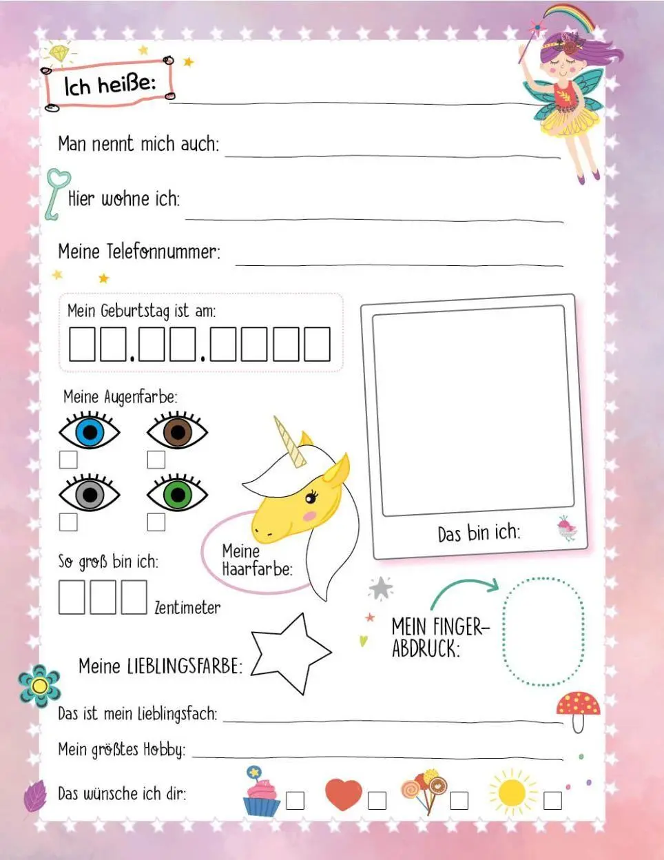 Bild: 9783849948306 | Kritzel-Kratzel-Buch Meine Schulfreunde (Einhörner) | Buch | 36 S.
