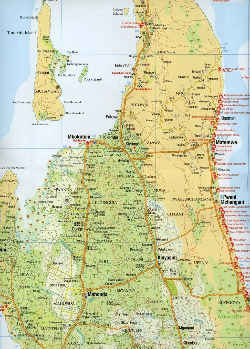 Bild: 9783927468306 | Zanzibar 1:100000 | Touristikkarte | (Land-)Karte | 2 S. | Deutsch