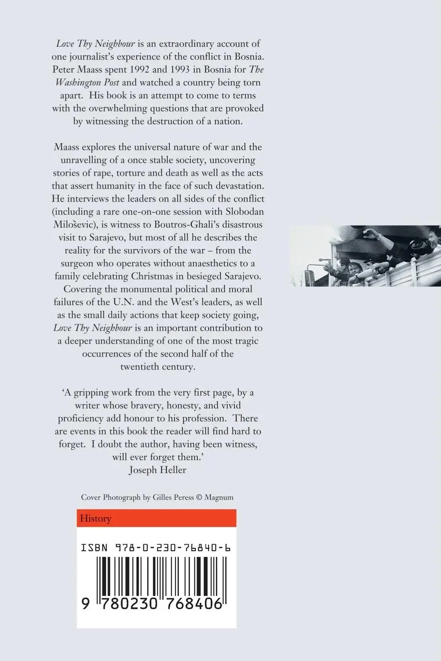 Rückseite: 9780230768406 | Love Thy Neigbor | A story of war | Peter Maass | Taschenbuch | 2013
