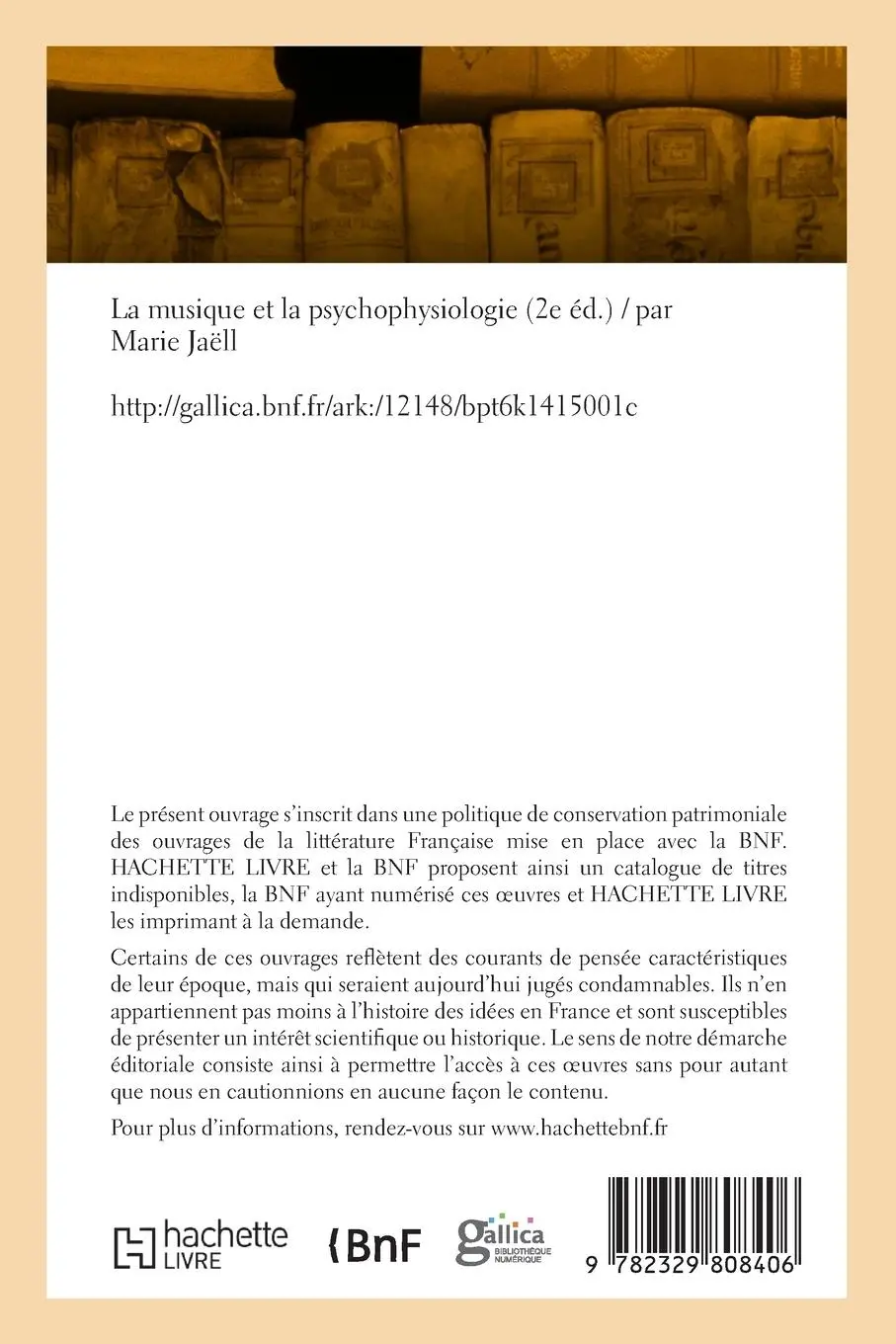 Rückseite: 9782329808406 | La musique et la psychophysiologie. 2e édition | Marie Jaëll | Buch
