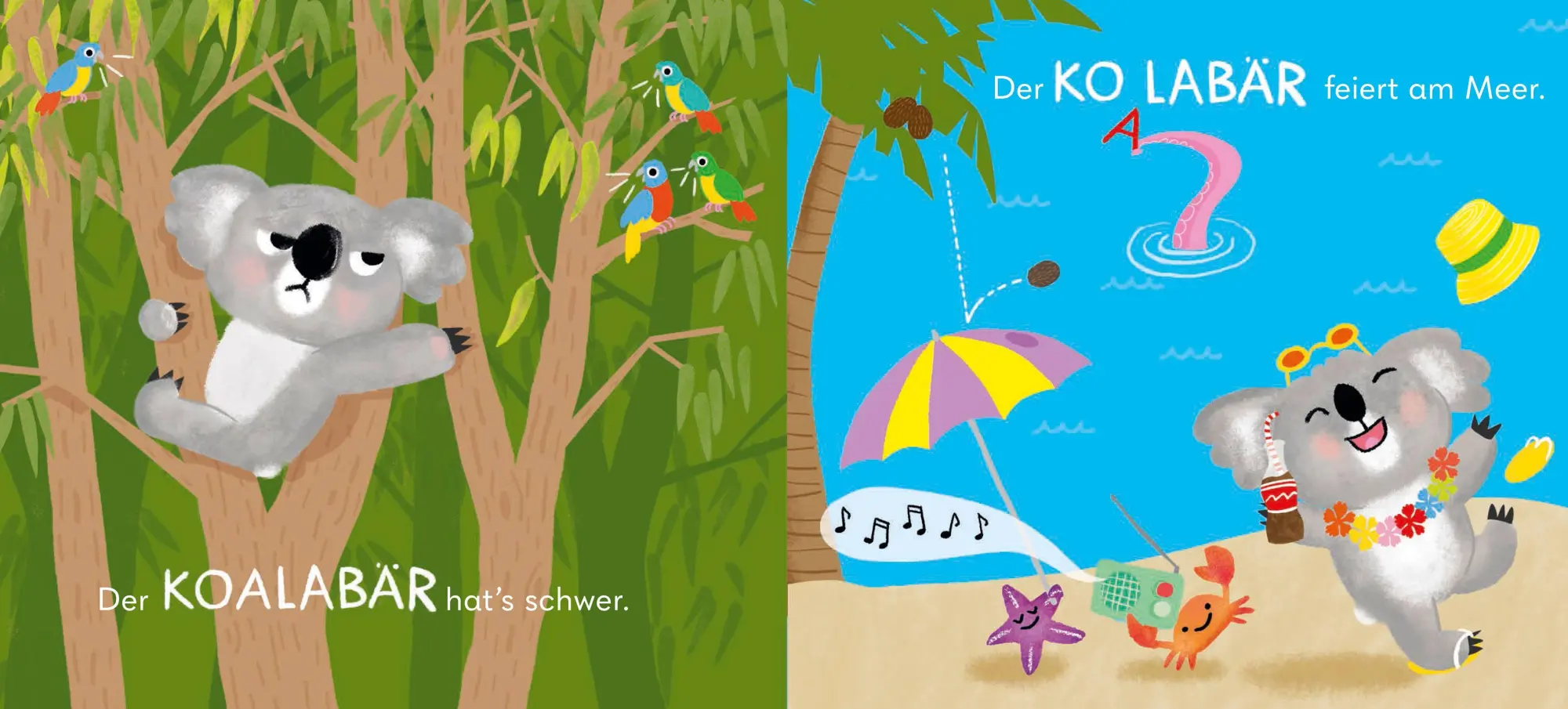 Bild: 9783411708406 | Kolabär und Oktopups | Tierische Reime mit Buchstabenquatsch | Buch