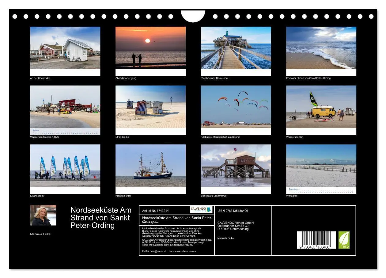 Bild: 9783435188406 | Nordseeküste Am Strand von Sankt Peter-Ording (Wandkalender 2025...