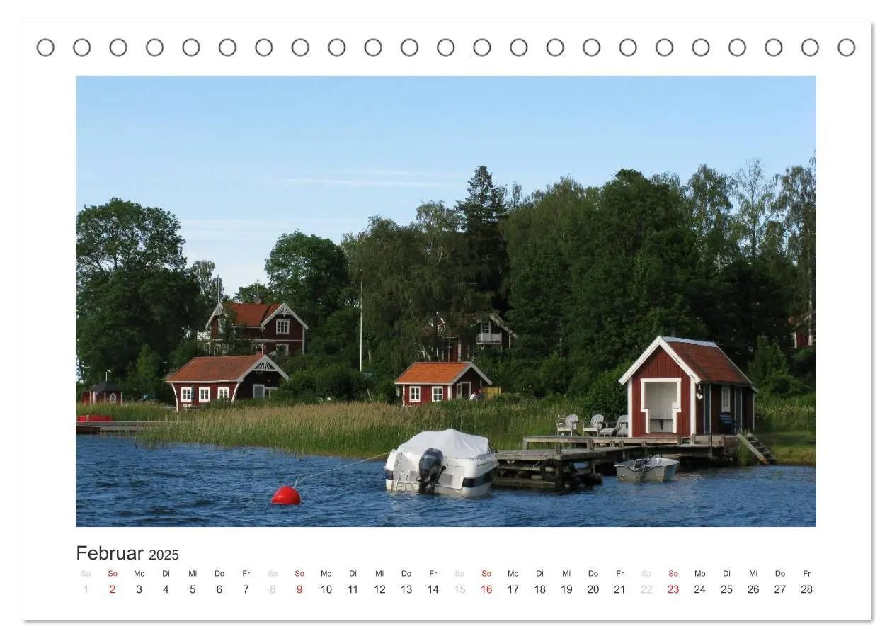 Bild: 9783435568406 | Stockholmer Schärengarten (Tischkalender 2025 DIN A5 quer),...