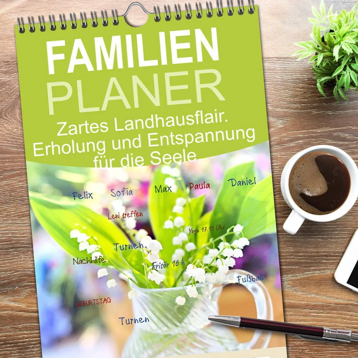 Bild: 9783516508406 | Familienplaner 2026 - Zartes Landhausflair. Erholung und...