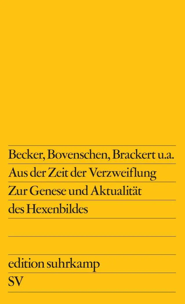 Cover: 9783518108406 | Aus der Zeit der Verzweiflung | Taschenbuch | edition suhrkamp | 1977