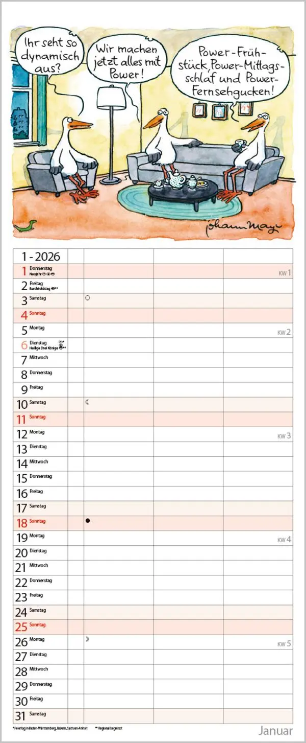 Bild: 9783731888406 | Chilling for 2 2026 | Verlag Korsch | Kalender | Spiralbindung | 14 S.