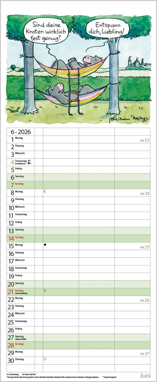 Bild: 9783731888406 | Chilling for 2 2026 | Verlag Korsch | Kalender | Spiralbindung | 14 S.