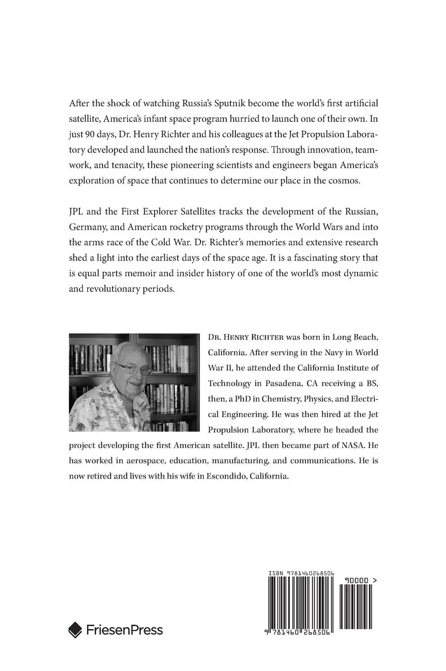Rückseite: 9781460268506 | America's Leap Into Space | Henry L. Richter | Buch | Gebunden | 2015
