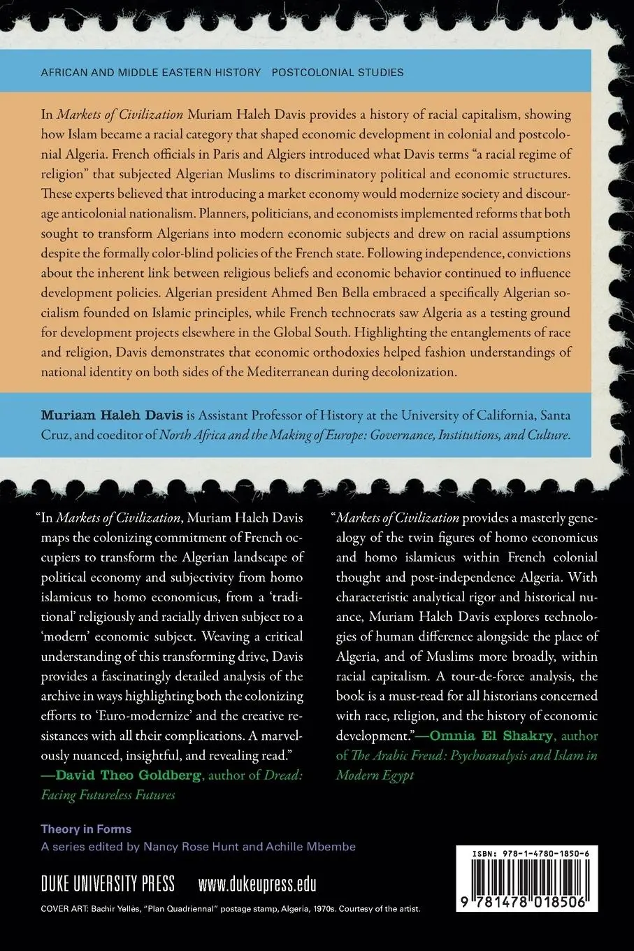 Rückseite: 9781478018506 | Markets of Civilization | Islam and Racial Capitalism in Algeria