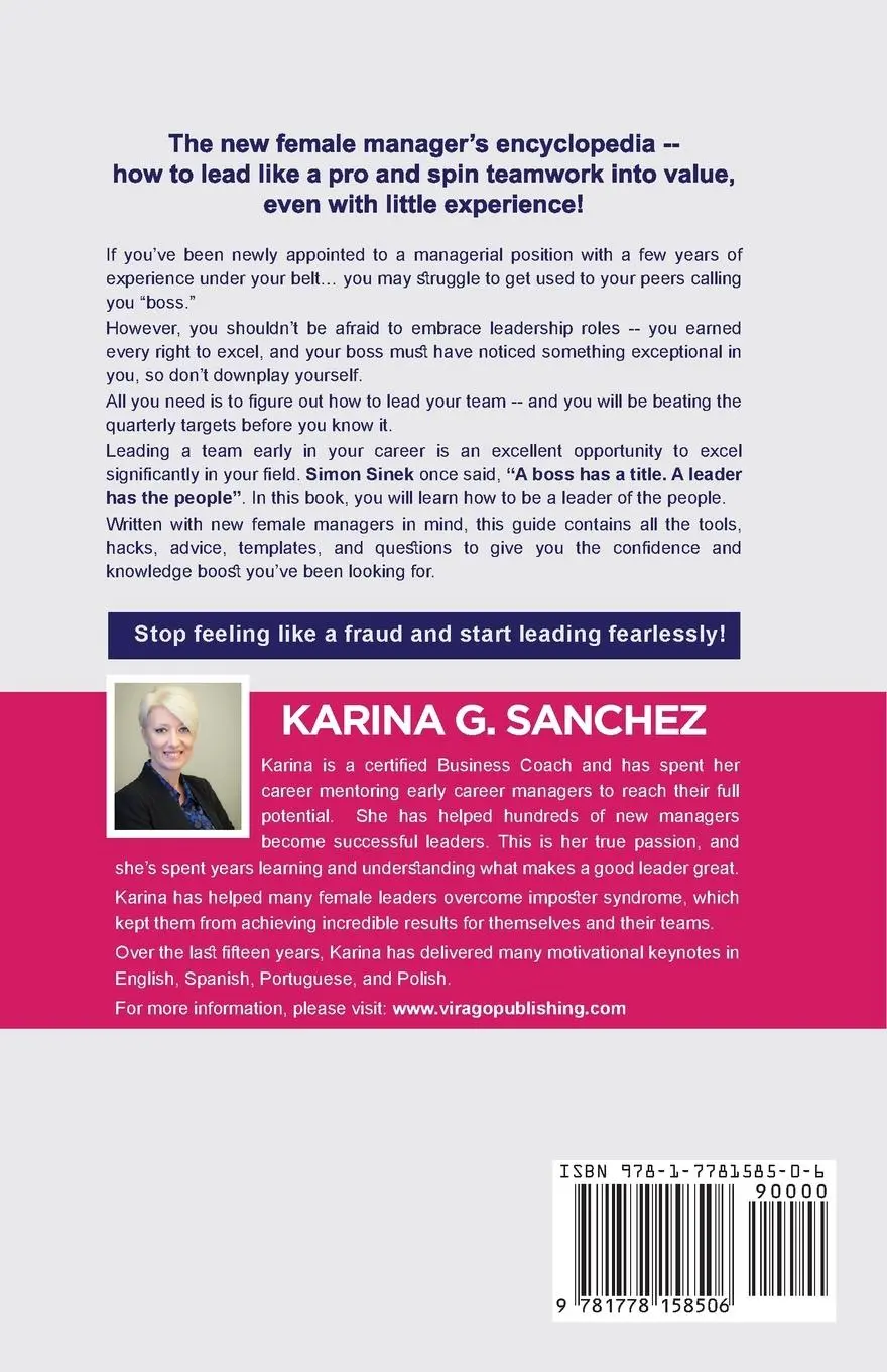 Rückseite: 9781778158506 | Leadership For The New Female Manager | Karina G. Sanchez | Buch