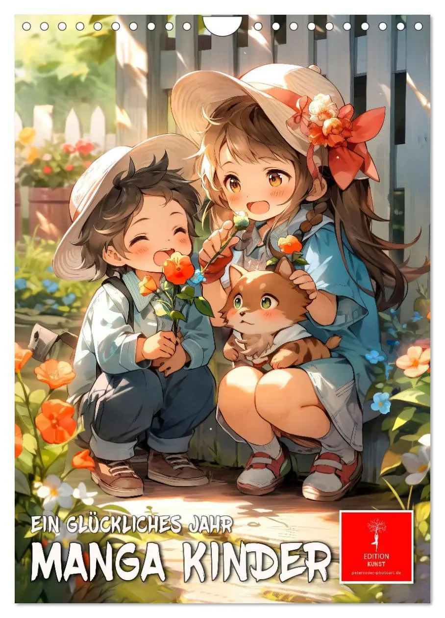 Cover: 9783516288506 | Manga Kinder - ein glückliches Jahr (Wandkalender 2026 DIN A4...