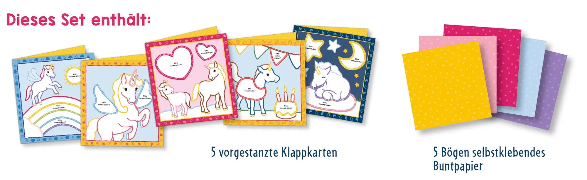 Bild: 4050003958606 | Mein erstes Bastelset - Schnipsel-Kunst | Einhörner | Maja Wagner