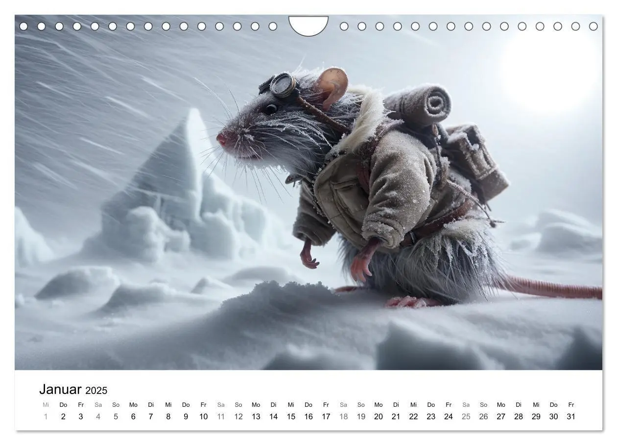 Bild: 9783383768606 | Abenteuerliche Ratten (Wandkalender 2025 DIN A4 quer), CALVENDO...