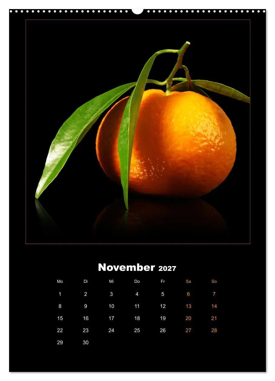 Bild: 9783569508606 | Vegan Food Kalender - Obst und Gemüse auf Schwarz (Wandkalender...