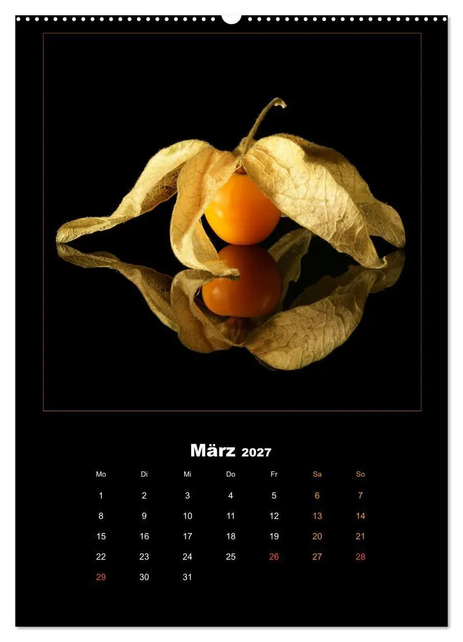 Bild: 9783569508606 | Vegan Food Kalender - Obst und Gemüse auf Schwarz (Wandkalender...
