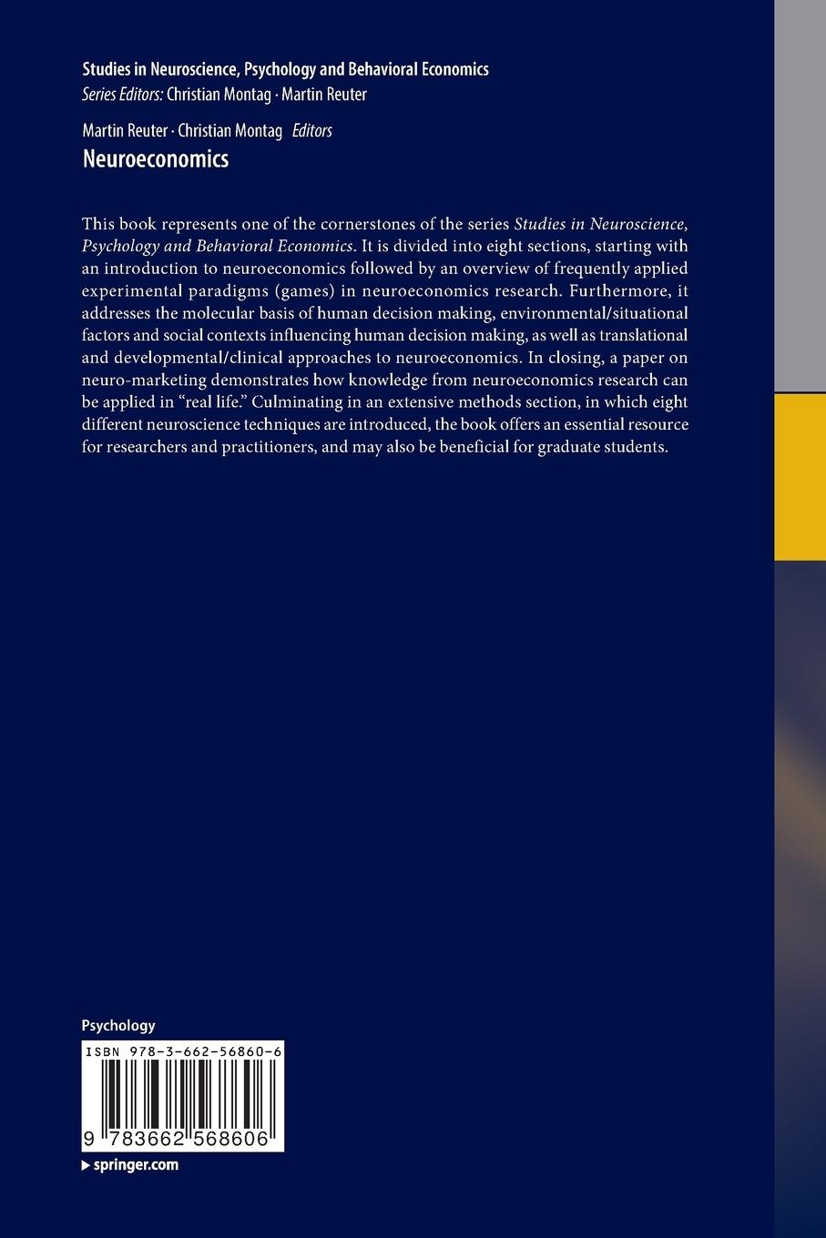 Rückseite: 9783662568606 | Neuroeconomics | Christian Montag (u. a.) | Taschenbuch | Paperback