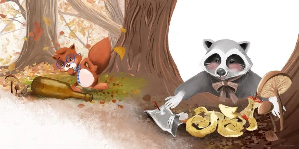 Bild: 9783982578606 | Kinderbuch: Egon Eichhorn | und der wilde Müll im Wald | Alina Gries