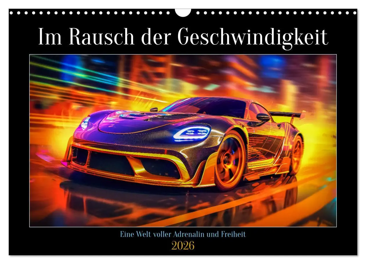 Cover: 9783457488706 | Im Rausch der Geschwindigkeit (Wandkalender 2026 DIN A3 quer),...