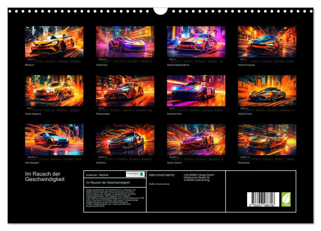 Bild: 9783457488706 | Im Rausch der Geschwindigkeit (Wandkalender 2026 DIN A3 quer),...