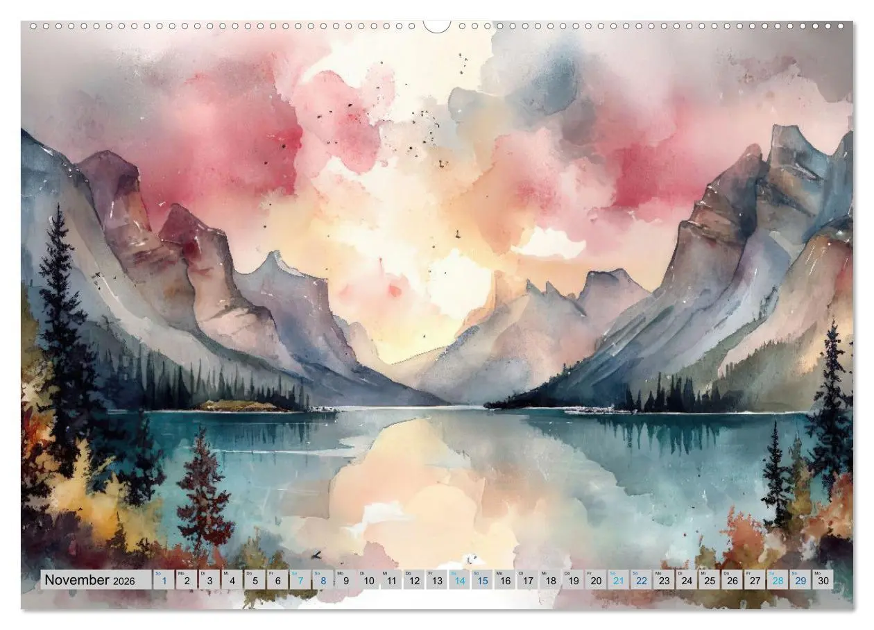 Bild: 9783516648706 | Farbige Bergwelten (hochwertiger Premium Wandkalender 2026 DIN A2...