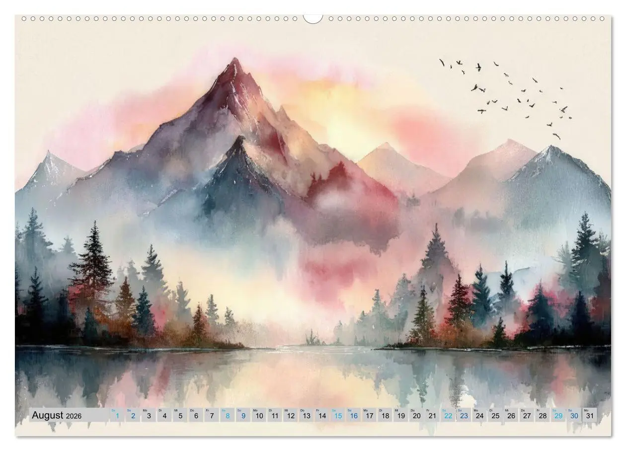 Bild: 9783516648706 | Farbige Bergwelten (hochwertiger Premium Wandkalender 2026 DIN A2...