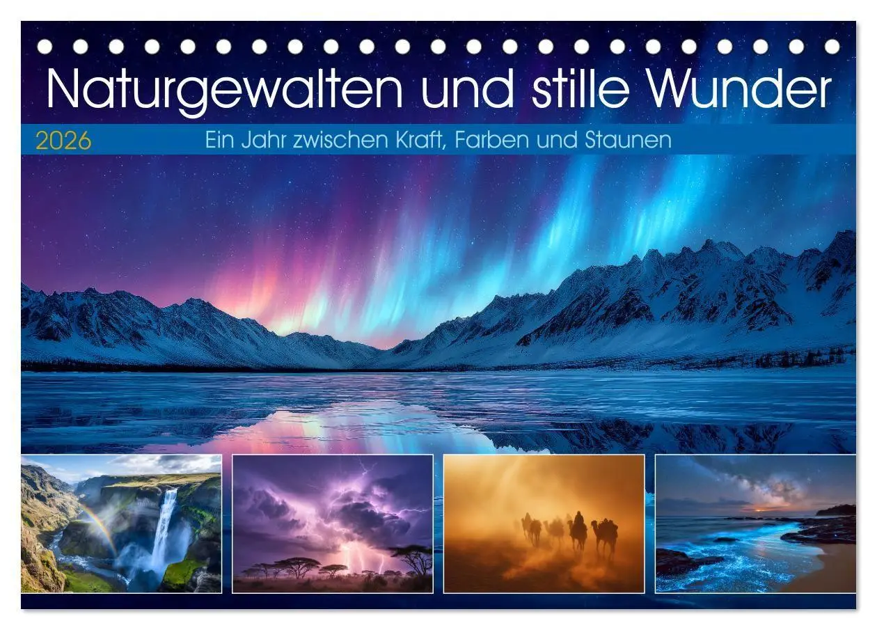 Cover: 9783516718706 | Naturgewalten und stille Wunder (Tischkalender 2026 DIN A5 quer),...