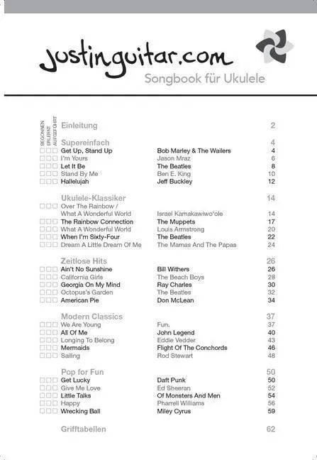 Bild: 9783865438706 | Justinguitar.com - Ukulele Songbook | Justin Sandercoe | Broschüre