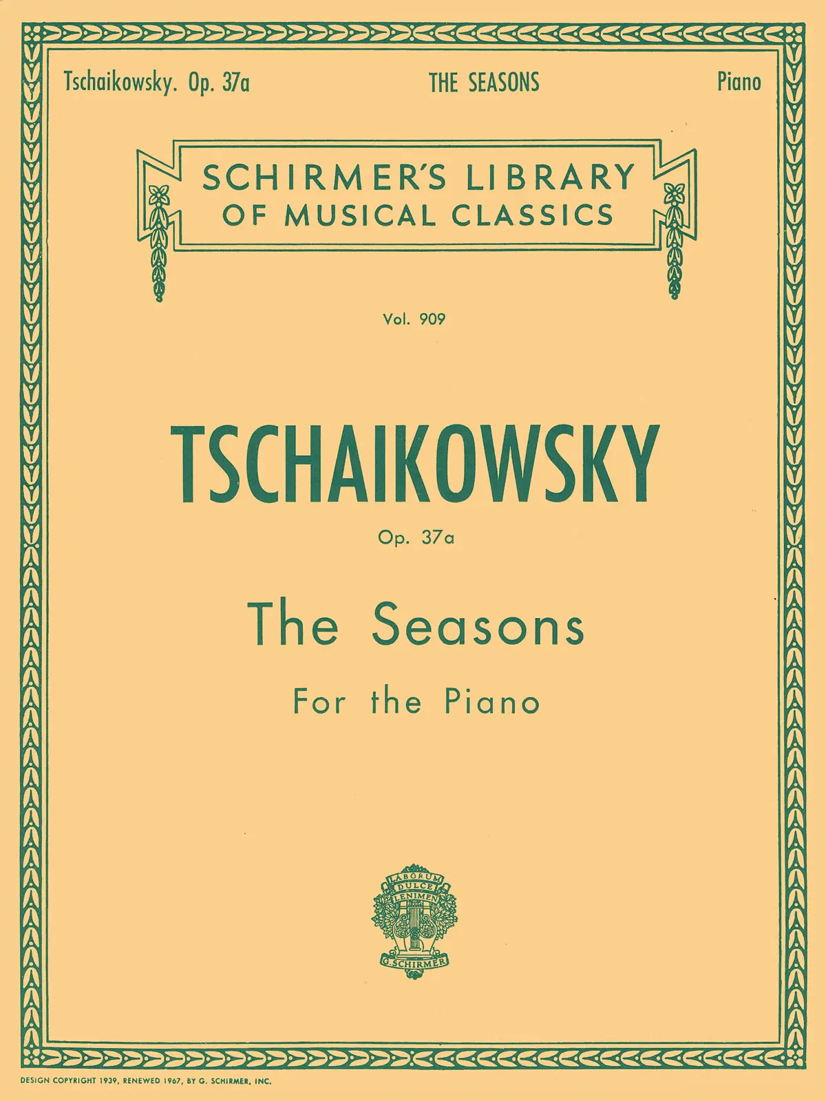 Cover: 73999568806 | Seasons, Op. 37a | Pyotr Ilyich Tchaikovsky | Piano Large Works | Buch