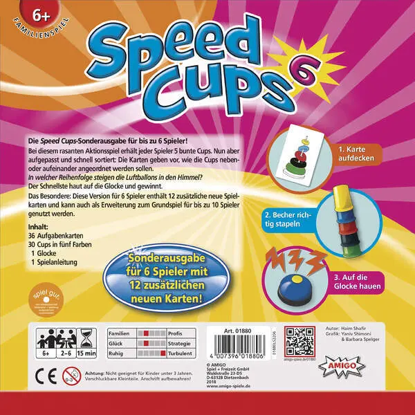 Bild: 4007396018806 | Speed Cups 6 (Spiel) | Haim Shafir | Spiel | In Spielebox | 01880