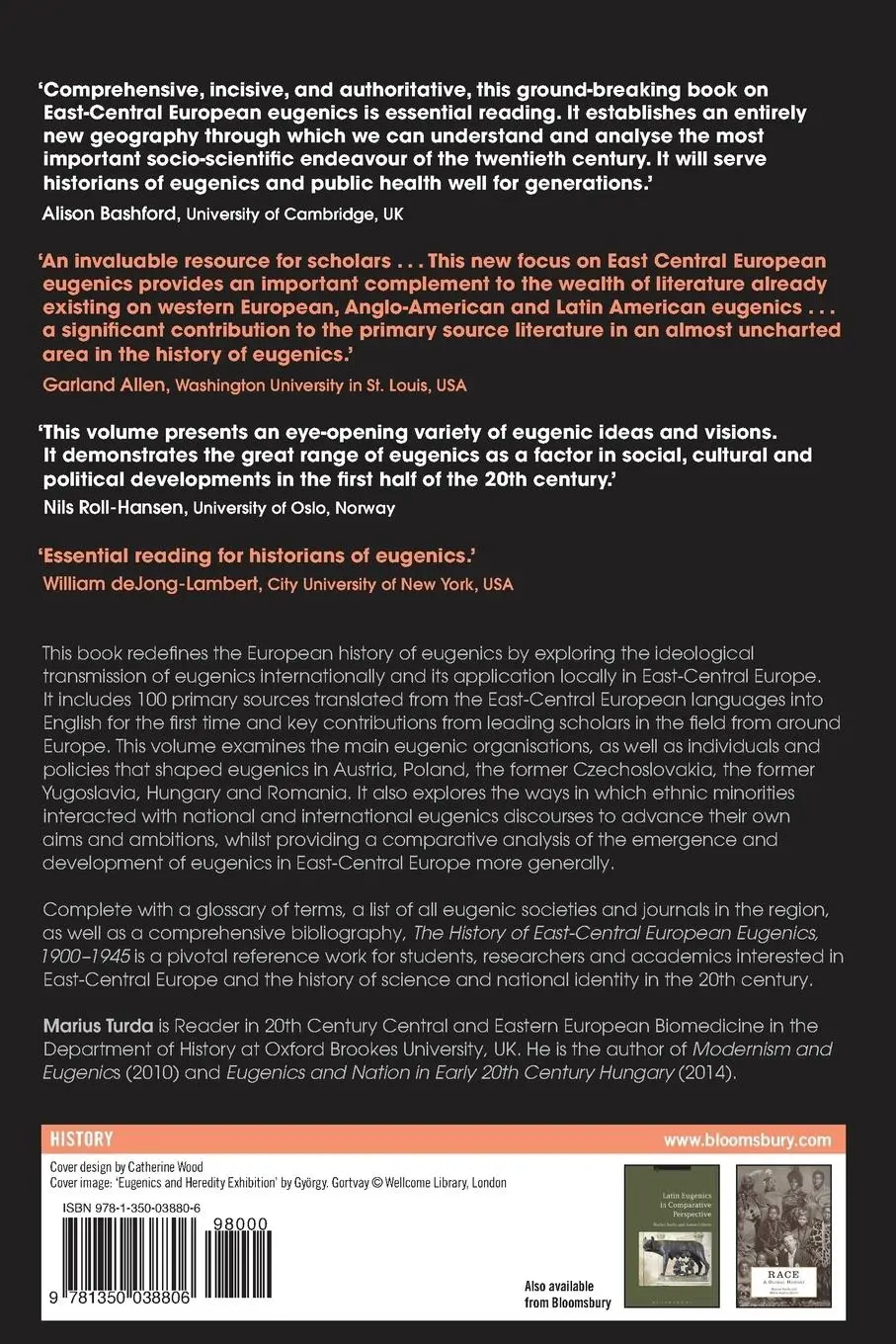 Rückseite: 9781350038806 | The History of East-Central European Eugenics, 1900-1945 | Turda