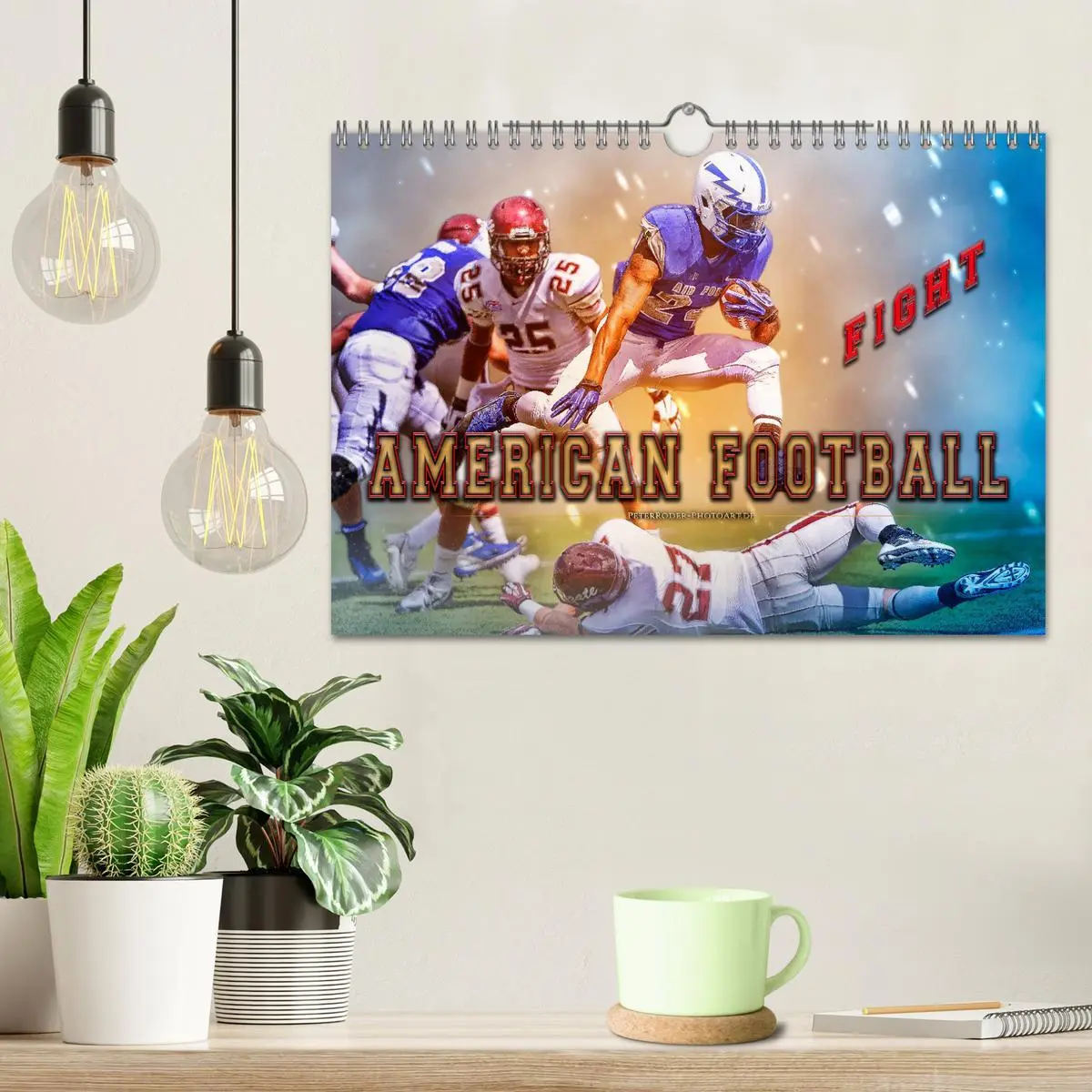 Bild: 9783457858806 | American Football - Fight (Wandkalender 2026 DIN A4 quer), CALVENDO...