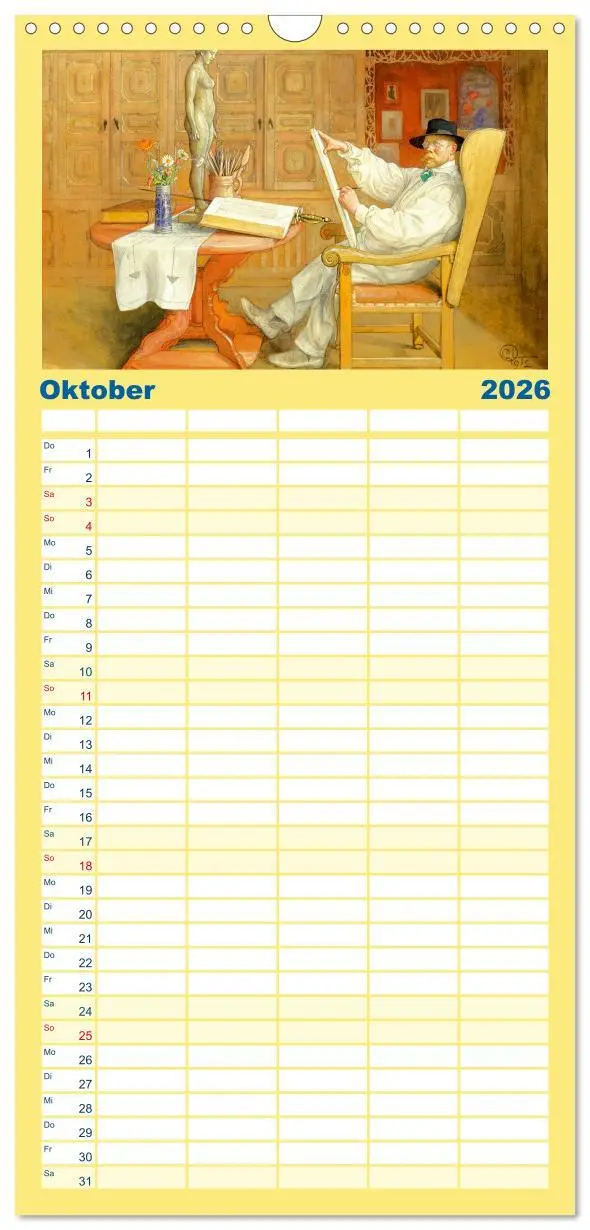 Bild: 9783516498806 | Familienplaner 2026 - Schwedens heile Welt mit 5 Spalten...