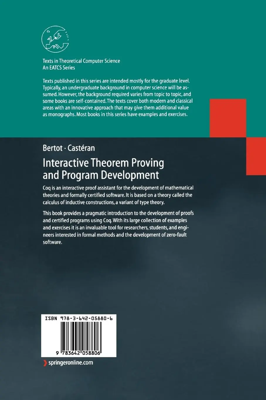 Rückseite: 9783642058806 | Interactive Theorem Proving and Program Development | Castéran (u. a.)