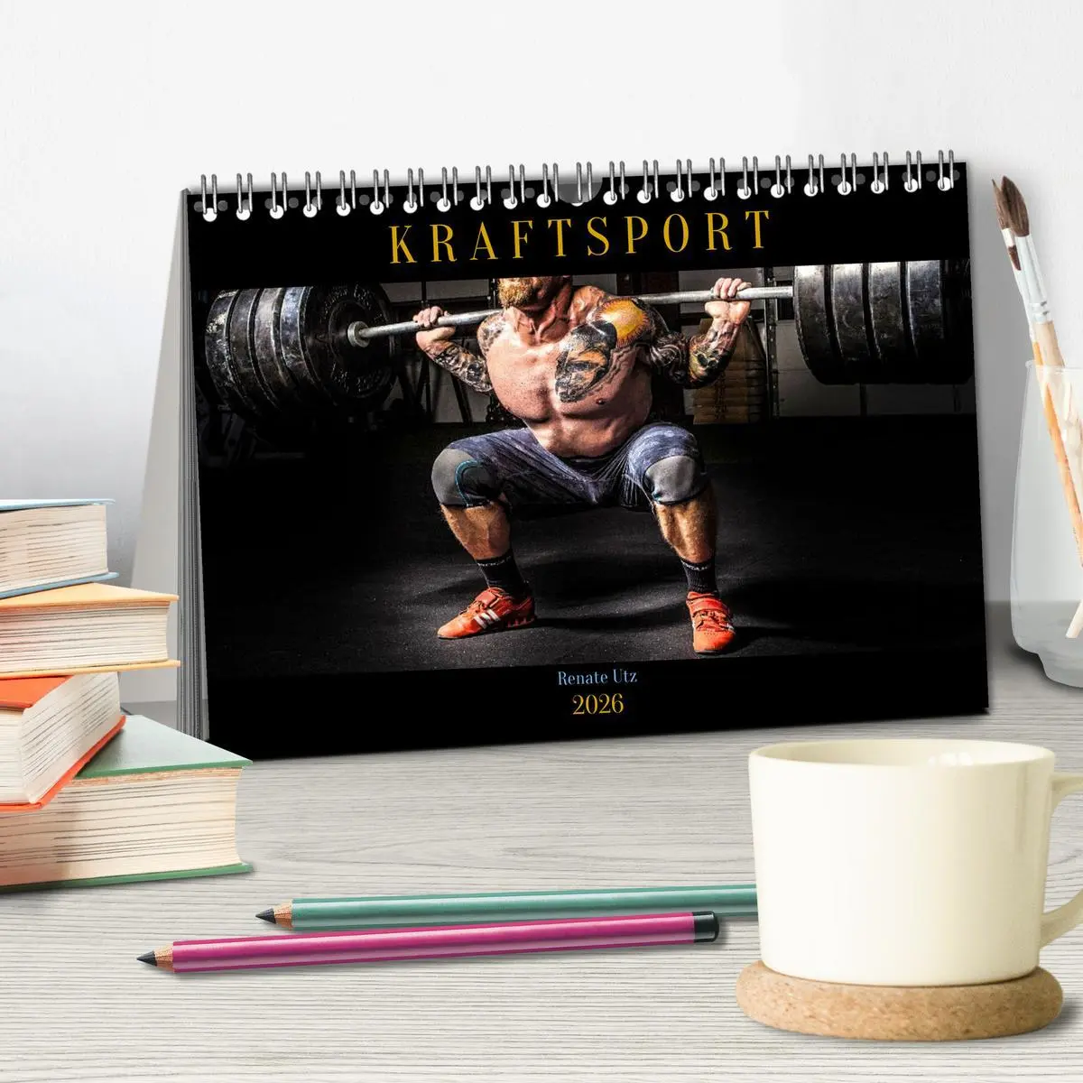 Bild: 9783457608906 | Kraftsport (Tischkalender 2026 DIN A5 quer), CALVENDO Monatskalender
