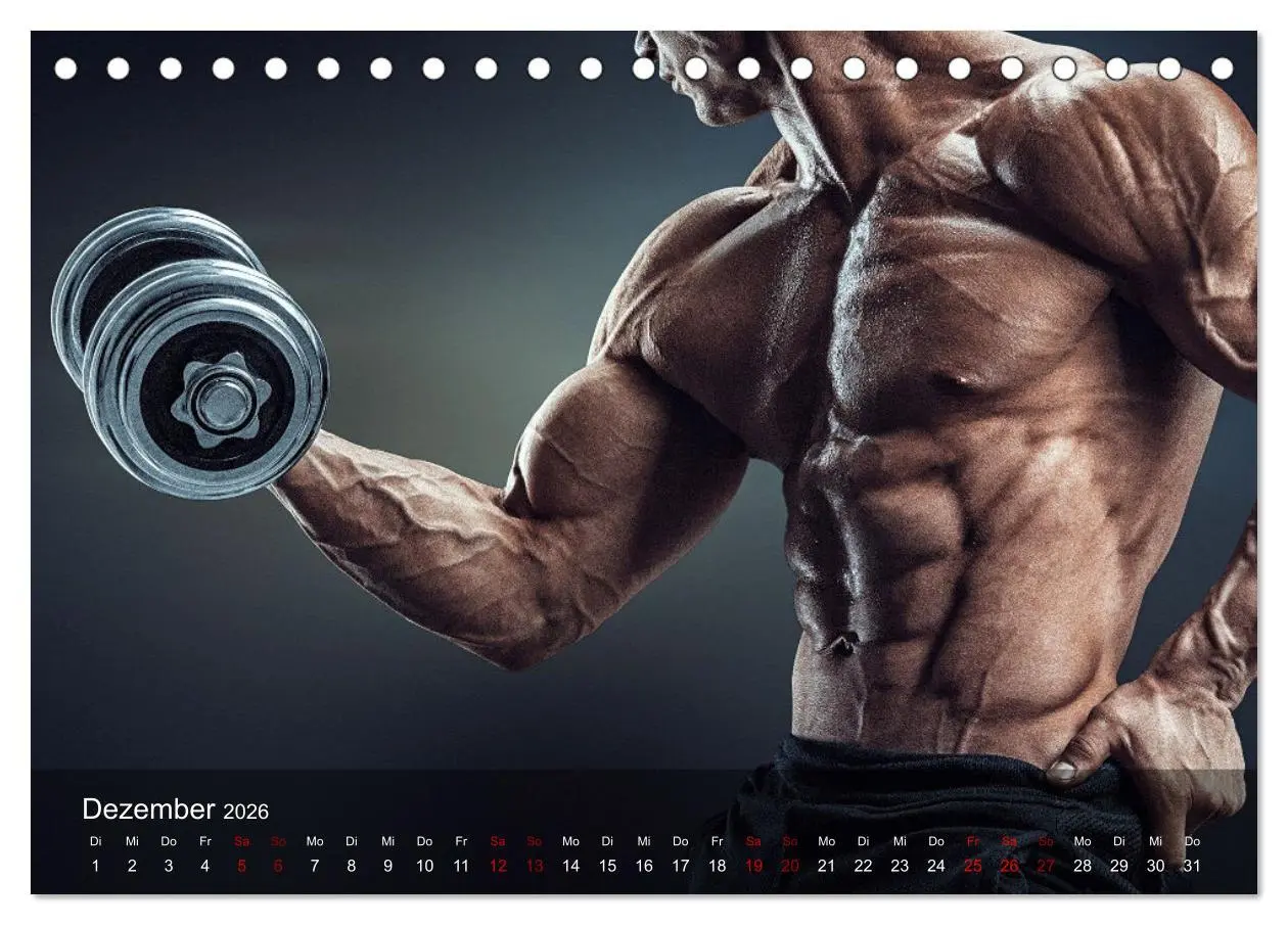Bild: 9783457608906 | Kraftsport (Tischkalender 2026 DIN A5 quer), CALVENDO Monatskalender