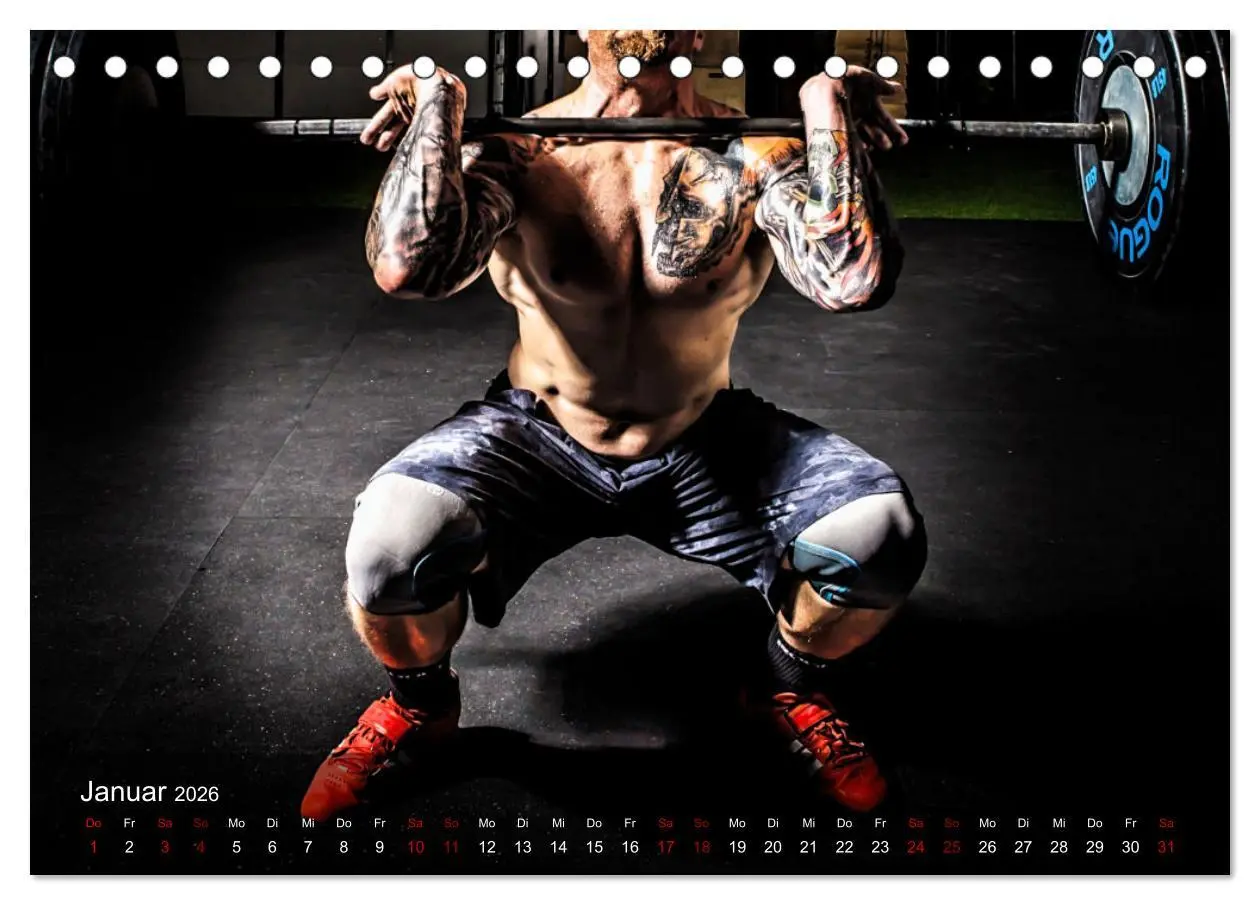 Bild: 9783457608906 | Kraftsport (Tischkalender 2026 DIN A5 quer), CALVENDO Monatskalender