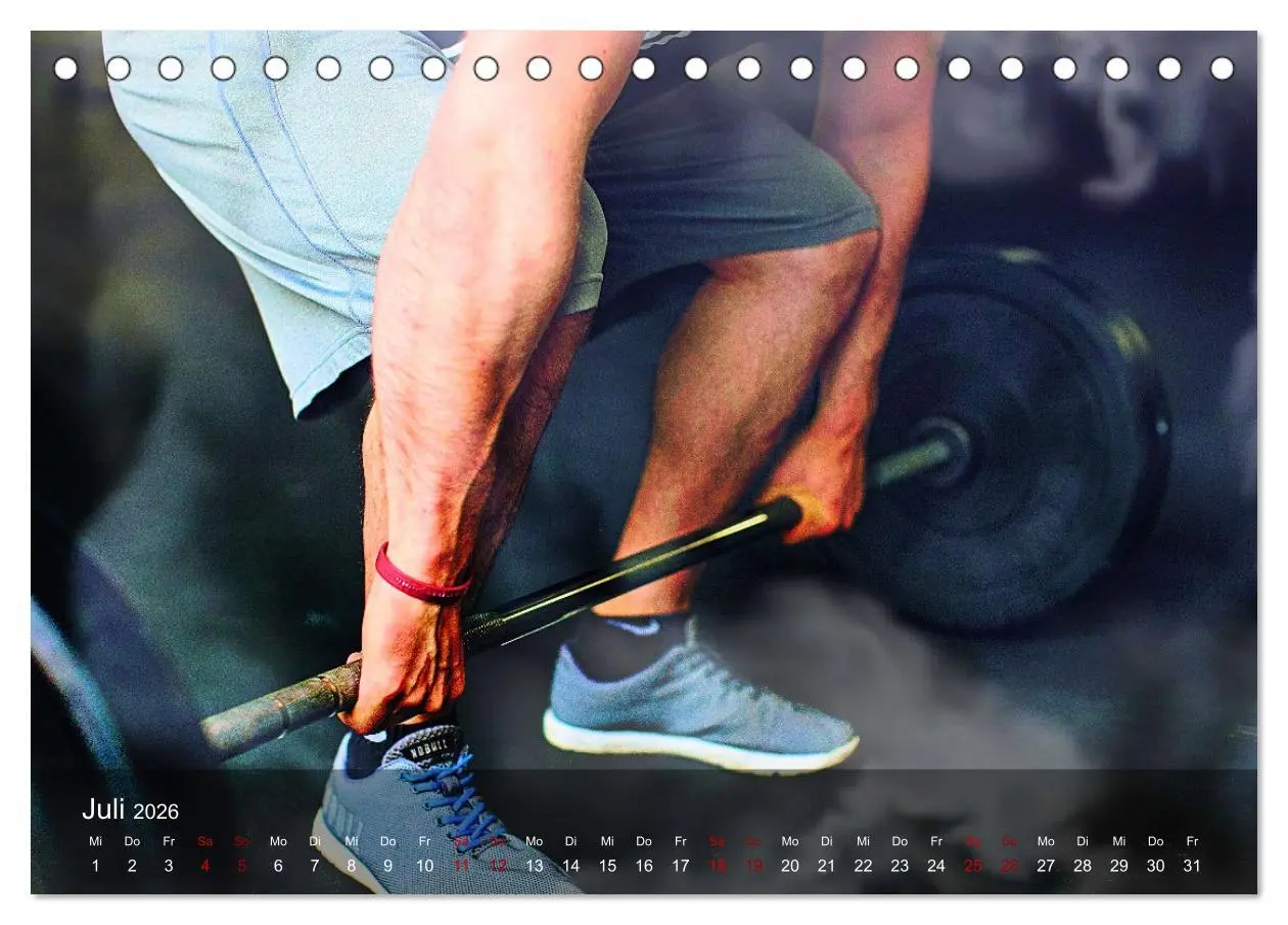 Bild: 9783457608906 | Kraftsport (Tischkalender 2026 DIN A5 quer), CALVENDO Monatskalender