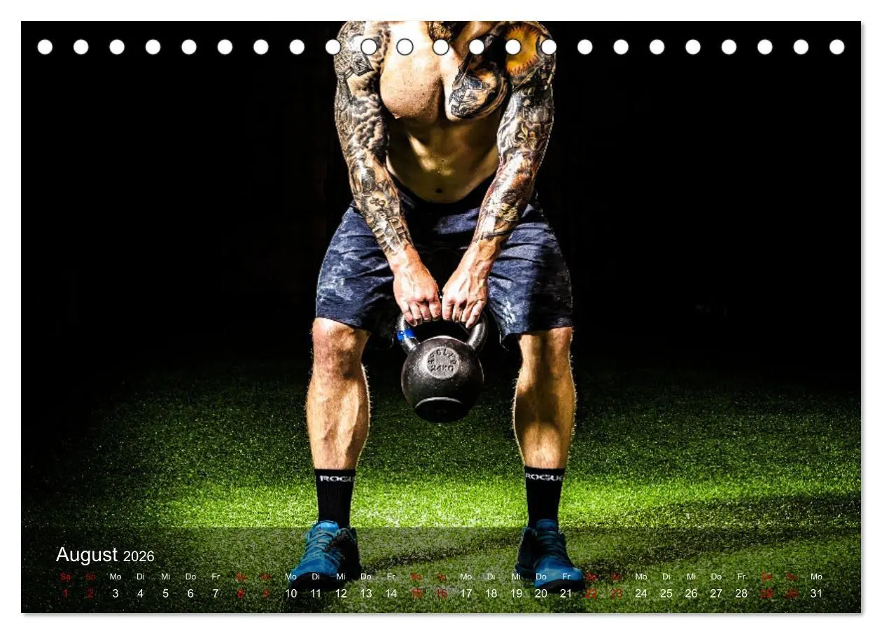Bild: 9783457608906 | Kraftsport (Tischkalender 2026 DIN A5 quer), CALVENDO Monatskalender