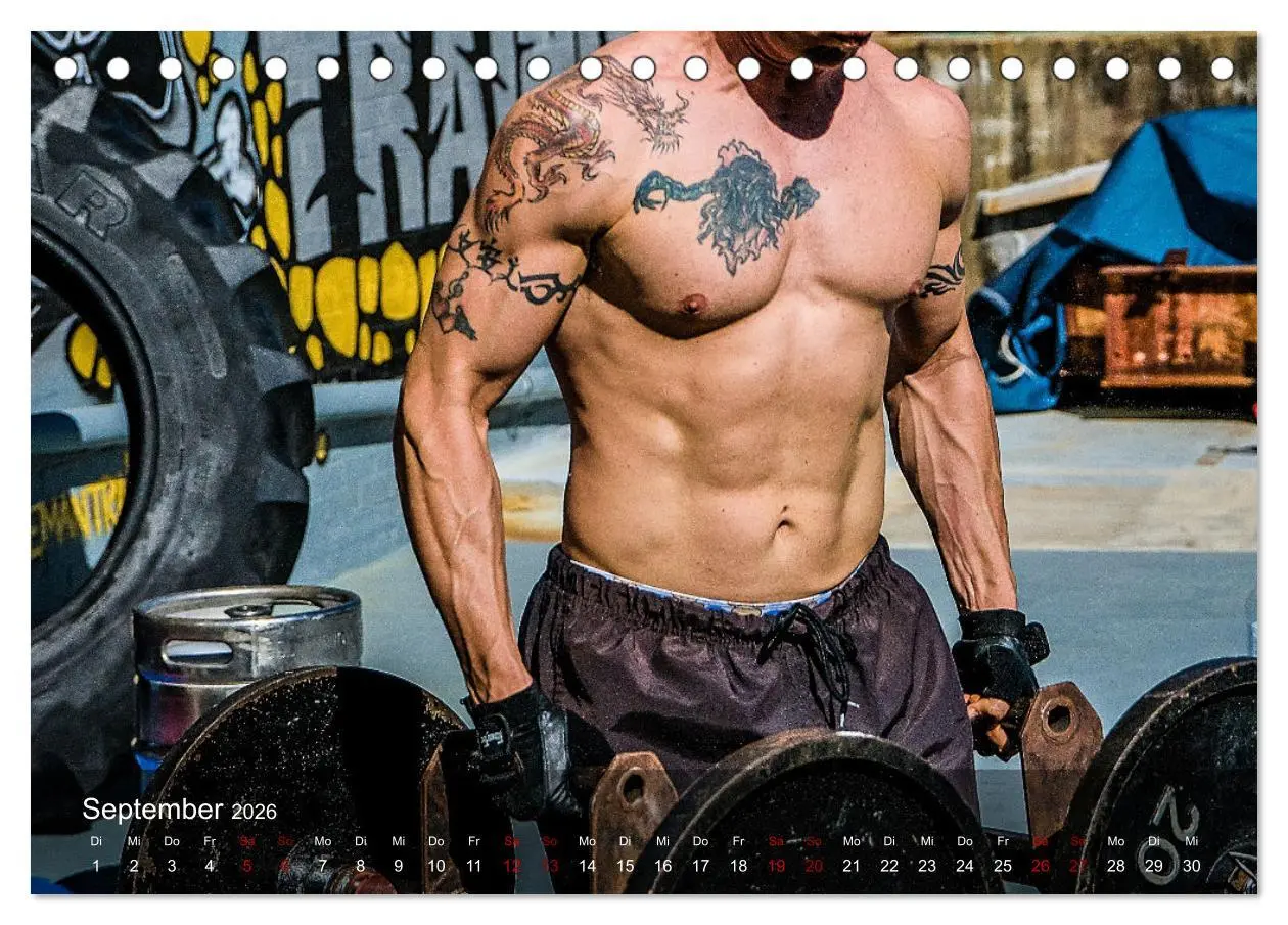 Bild: 9783457608906 | Kraftsport (Tischkalender 2026 DIN A5 quer), CALVENDO Monatskalender