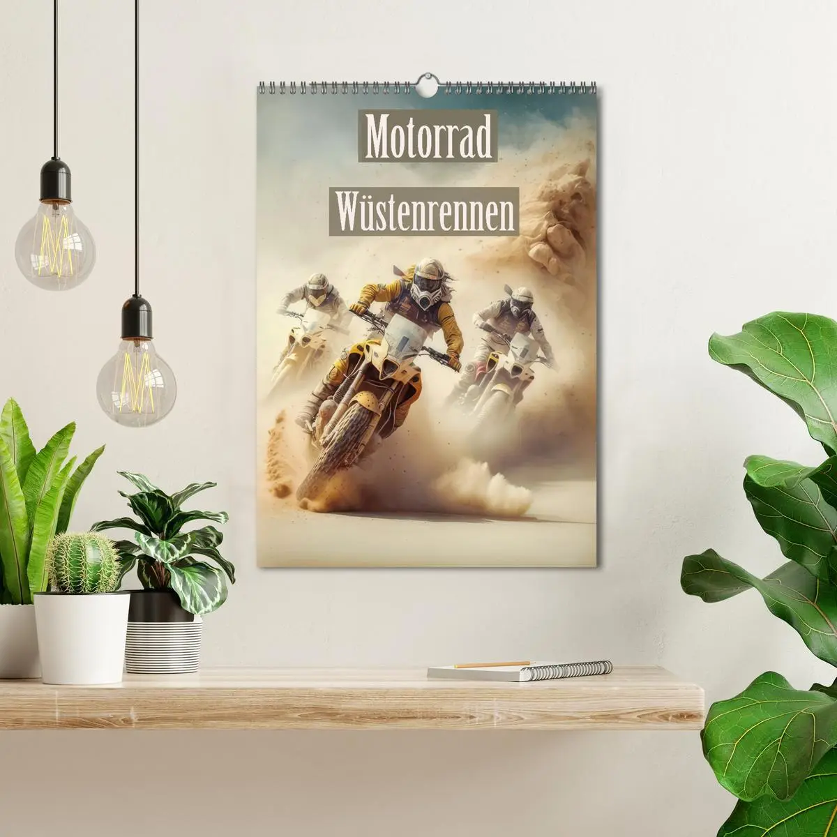 Bild: 9783516318906 | Motorrad Wüstenrennen (Wandkalender 2026 DIN A3 hoch), CALVENDO...
