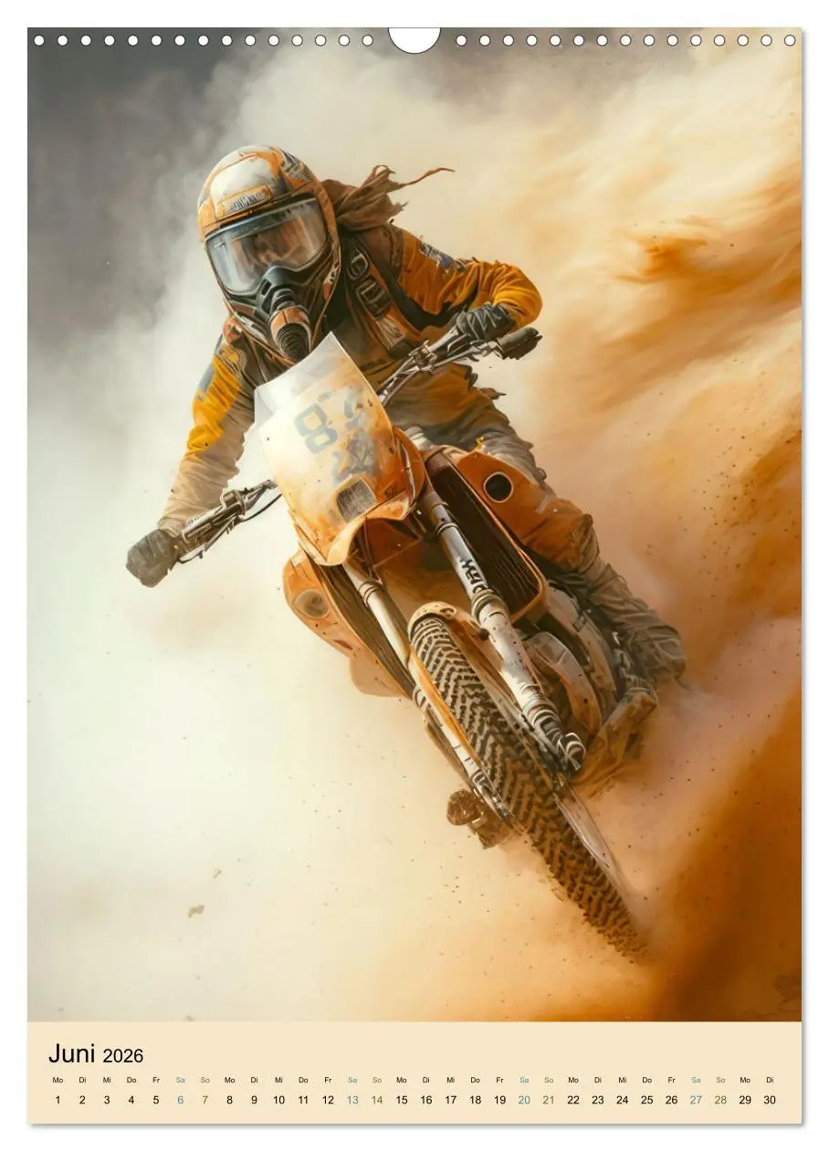 Bild: 9783516318906 | Motorrad Wüstenrennen (Wandkalender 2026 DIN A3 hoch), CALVENDO...